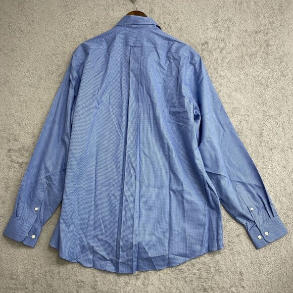 NEW Kirkland Signature Men's 17-36/37 Traditional Fit  Blue Dress Shirt - Picture 3 of 10